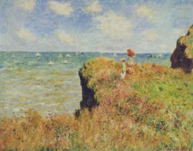 Walk on the Cliff at Pourville, Claude Monet
